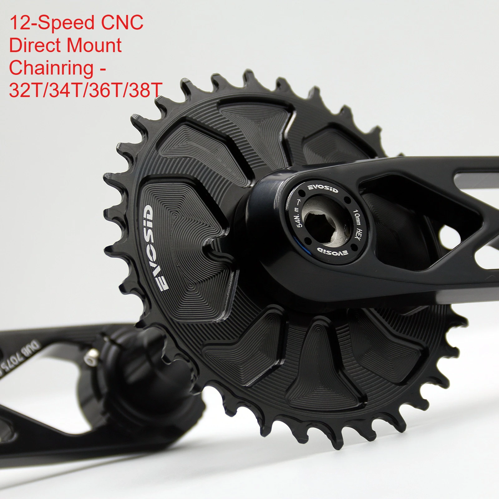 

Звездочка EVOSID 12S для горного велосипеда, обработанная на станке с ЧПУ, 3 мм, закрытая конструкция, узкая, ширина - 32–38 т, прямая посадка