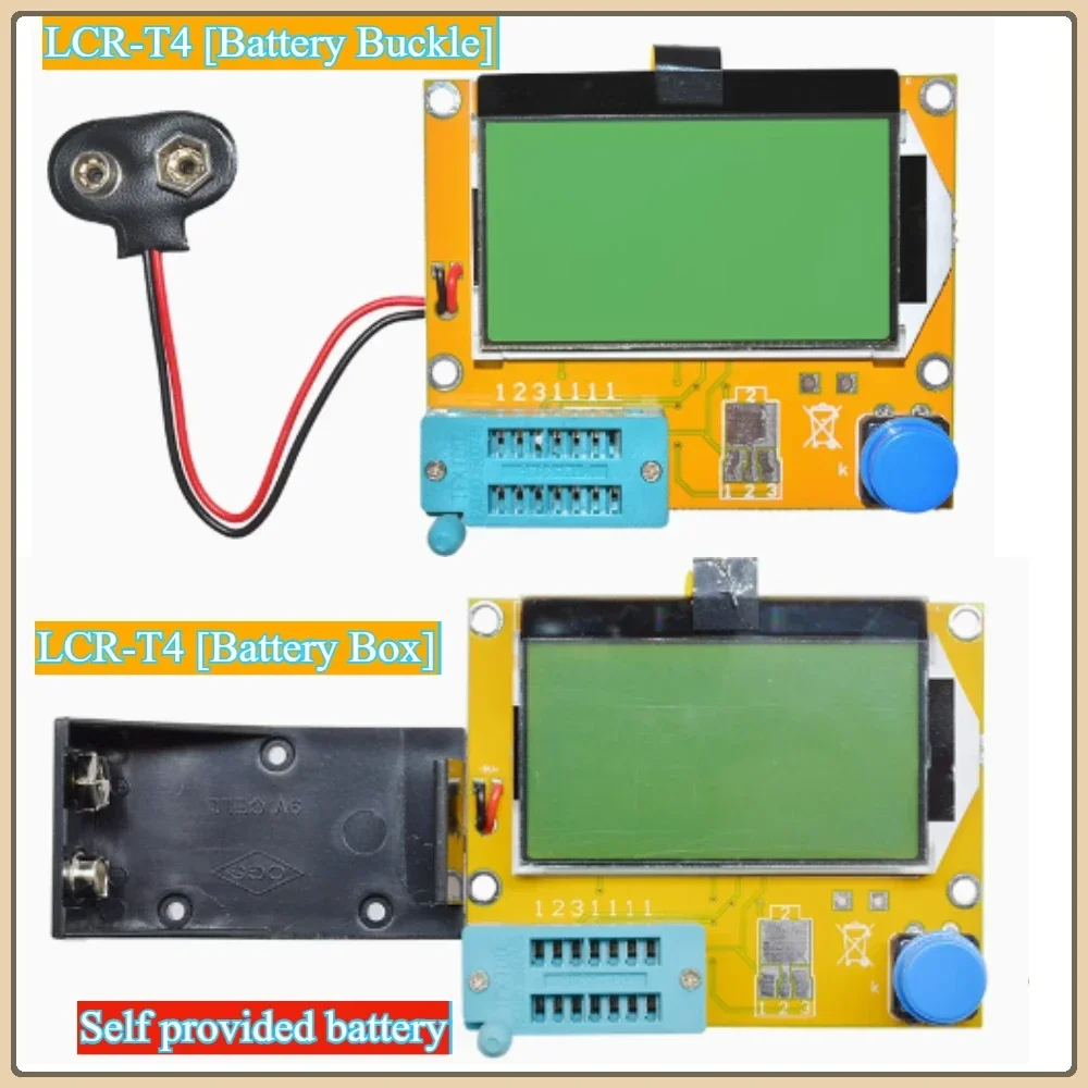 LCR-T4 Multifunctional Transistor Tester Capacitor Resistor Diode Triode Thyristor Double Diode Thyristor Tester