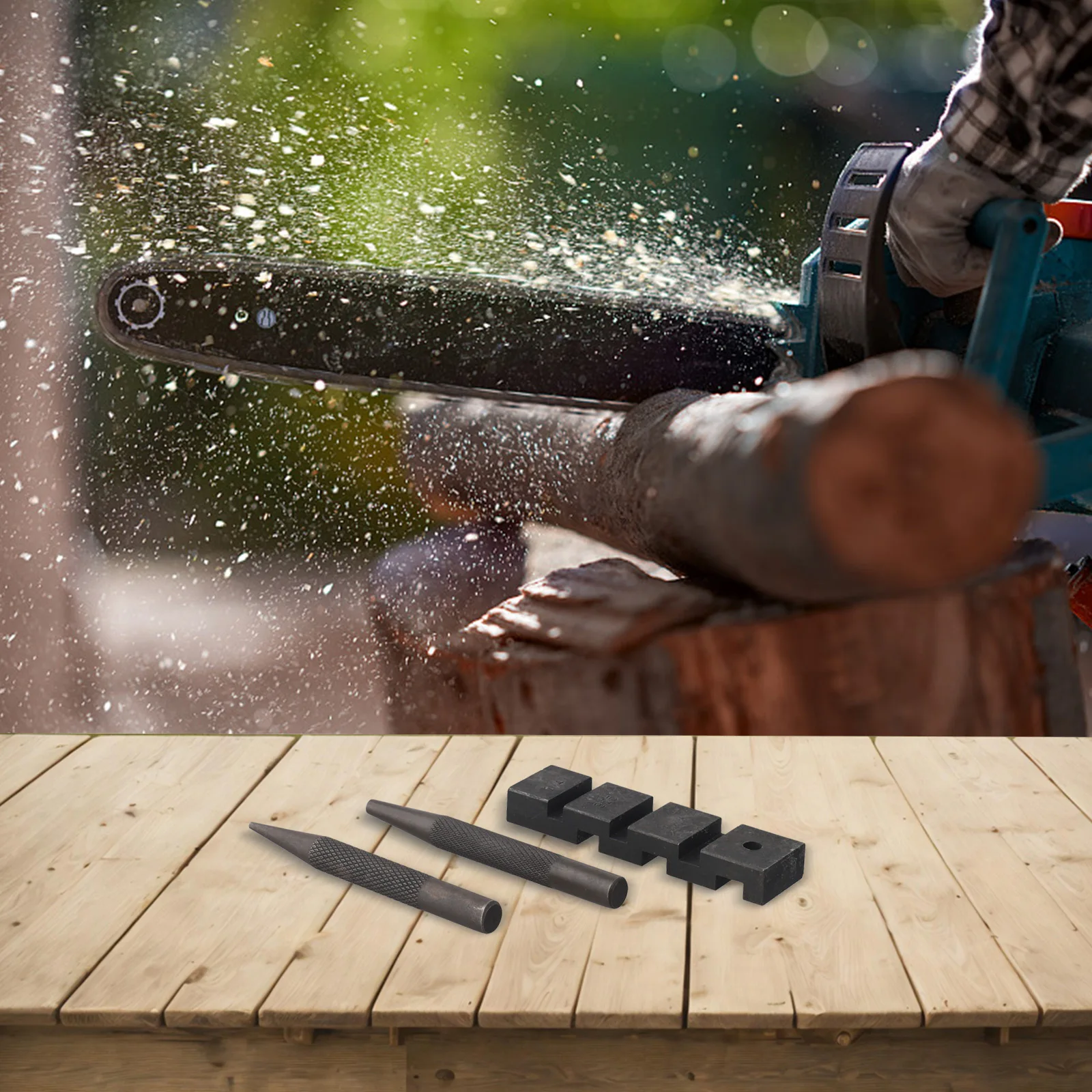 As Shown Pocket for chainsaw Repair Kit Metal Tool Part Chain Breaker Tool Easy On-the-go Repairs Quick Repair Solution