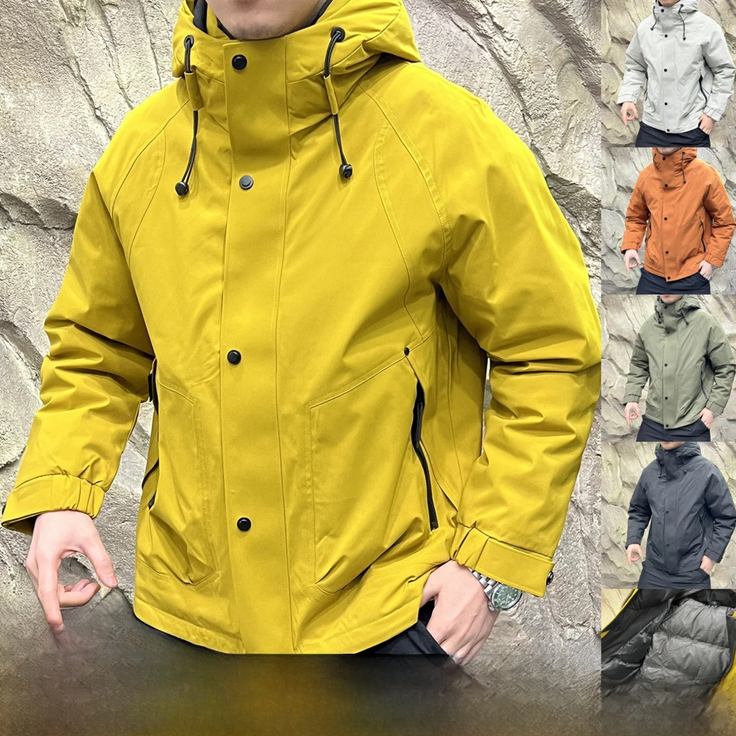 

Thermal Storage Thiened Men's down Jaet High-End Limited Edition Outdoor Waterproof Autumn Winter Du down Vest for Men