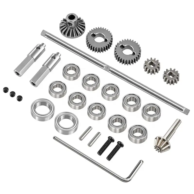 MACH-For 1/12 Scale Mn99s RC Car Replacement Parts- Front And Rear Axle Kits Accessories