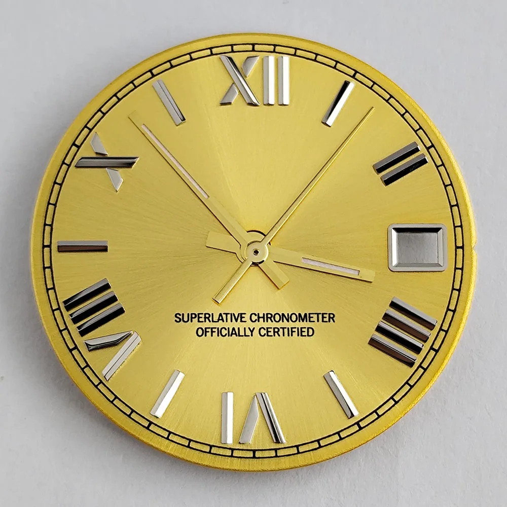 إكسسوارات ساعة NH35 مينا رومانية أيدي NH35 مضيئة باللون الأخضر مناسبة لساعة حركة NH35 NH36 للرجال #4