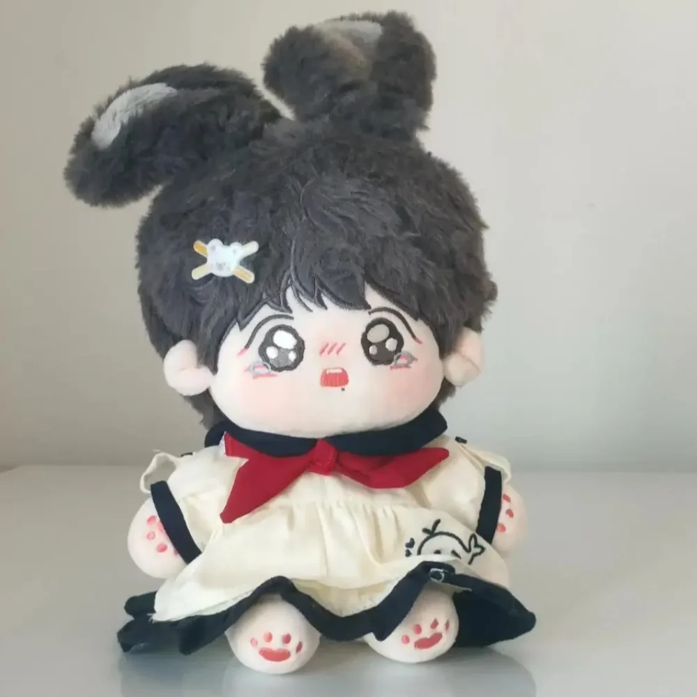 

1 set Bow Hair Band 20cm Cotton Doll Clothes School Uniform Whale Pattern Cotton Doll's Dress Mini Outfit Plush Doll Clothes