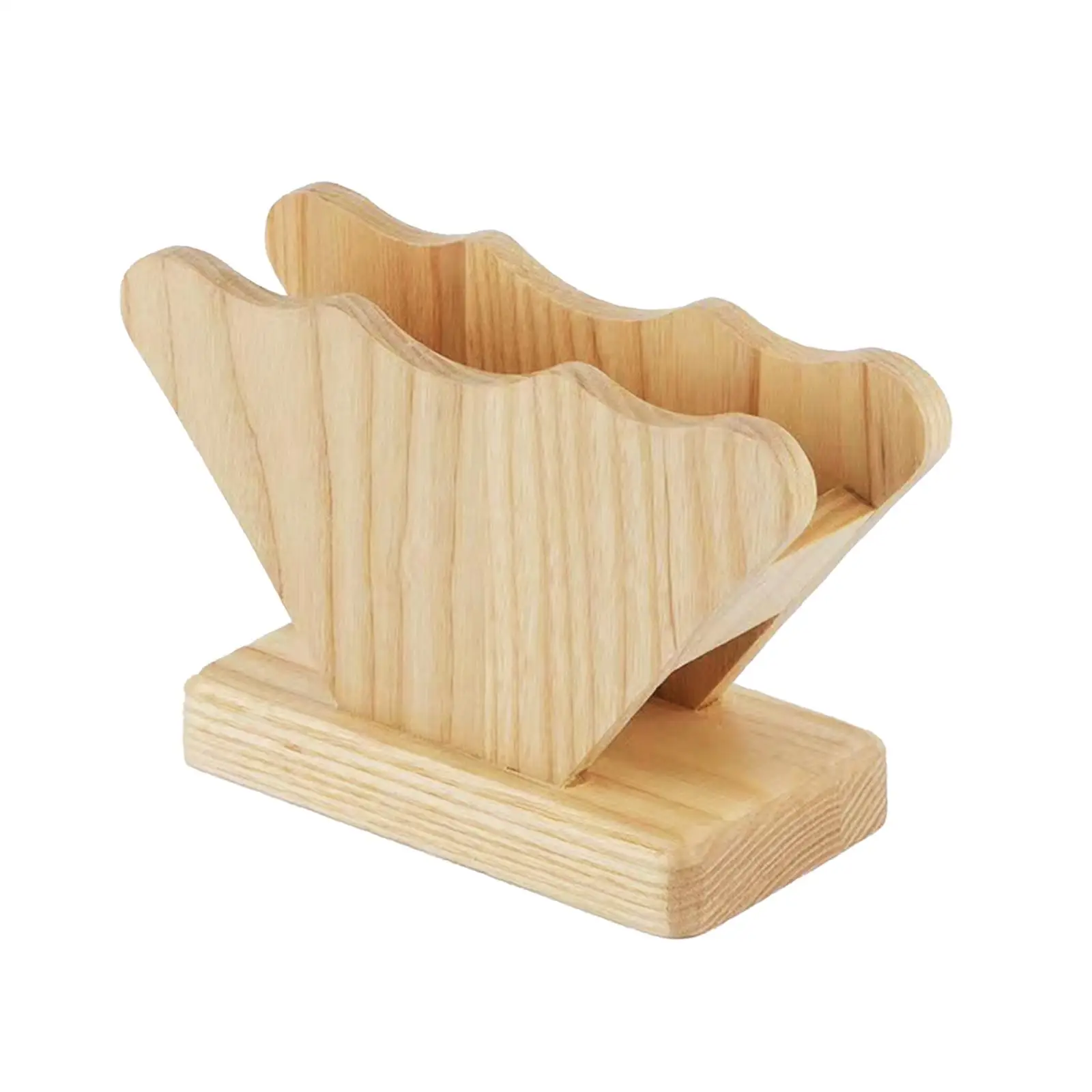 Coffee Filter Paper Holder Wooden Home Decor Reusable Office Dispenser Rack