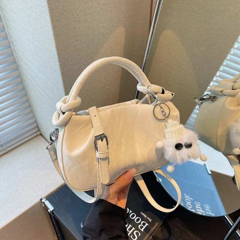 

Classic Vintage Leather Handbag Women Designer Crossbody Shoulder Bag Tote Purse Minimalist Diaper Bag