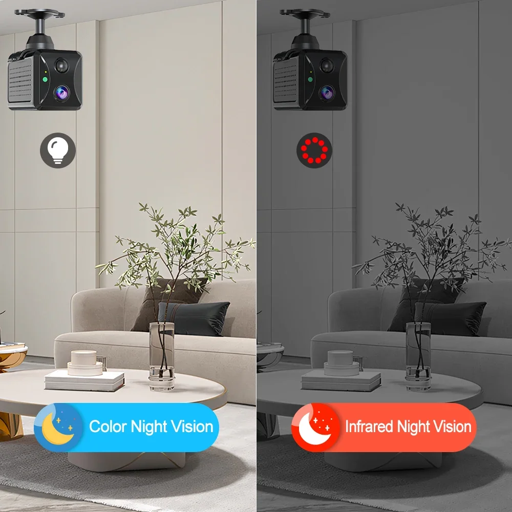 كاميرا صغيرة 5MP HD 4G Sim WiFi 2400mAh بطارية منخفضة الطاقة CCTV PIR كشف كاميرا مراقبة IP