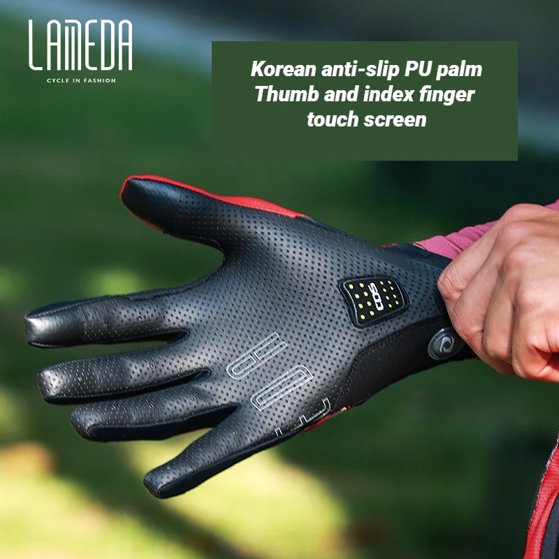 Lameda Cycling Full Gloves Damping Men\'s Cycling Gloves Touch Screen Gloves For The Gym Gym Gloves Woman Bicycle Accessories