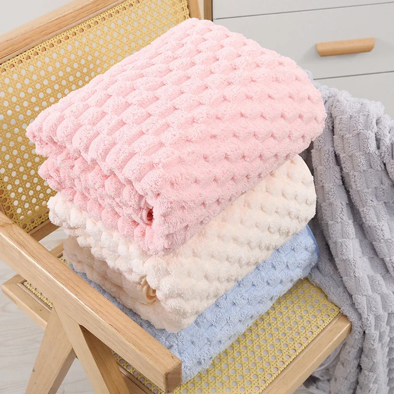 Bath Towel Soft and Quick Dry Bath Towels Coral Fleece Wrap Towel Bathing Non-shedding for Spa, Gym, Travel, Bathroom Towels