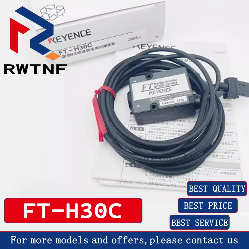 العلامة التجارية الجديدة حقيقية FT-H30C KEYENCE مستشعر درجة الحرارة الرقمي بالأشعة تحت الحمراء لمسافات طويلة، مخزون المستودعات