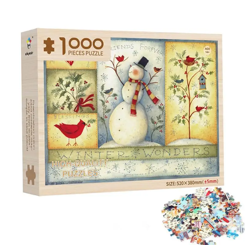 

Jigsaw Puzzles 1000 Pieces Christmas Jigsaw Puzzles For Adults Educational Developmental Toys & Games Large Size Stree Cafe