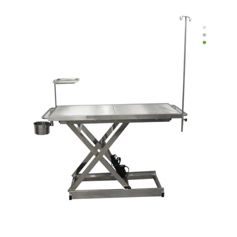 

Stainless Steel Electric Vet Operating Table for Pets Simple Operation Smooth Lift for Veterinary Surgical Instruments
