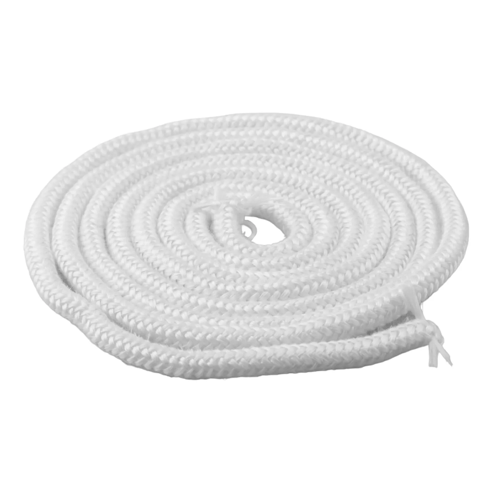 6/8/10/12mm White Gasket Cord Stove Door Fireplace Cord 2m Fiberglass High Temperature Woodburner Sealing Rope Replacement