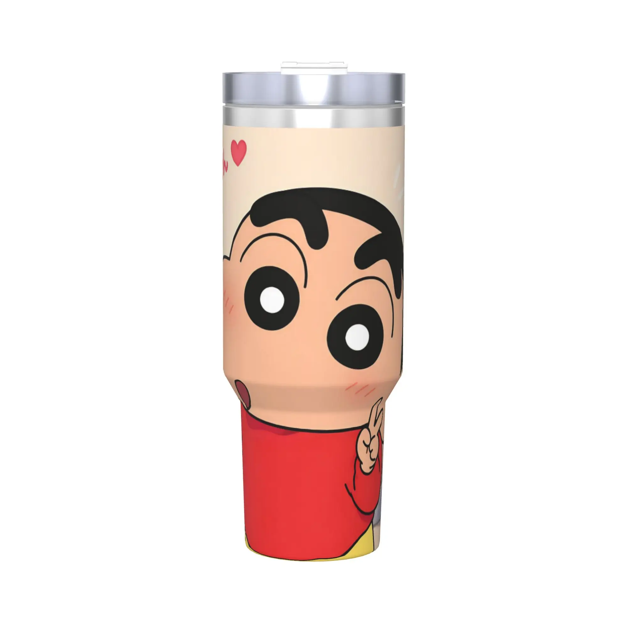 Stainless Steel Tumbler Crayons Shin Chans Anime Thermal Cups  Heat Preservation Cold Drink Mugs Cup Travelist Water Bottle view 2