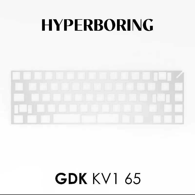 GDK KV1 65 Mechanical Keyboard Positioning Plate PC PP Aluminum Positioning Board Gaming and Office Keyboard Accessories Gift