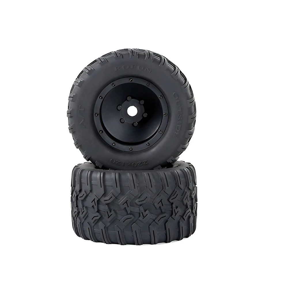 -For 2pcs/Set 220mmx120mm Tires For Rofun XLT 5Tmax 710max 1/5 RC Cars Remote Control Vehicle Parts Accessories 871331 871333*