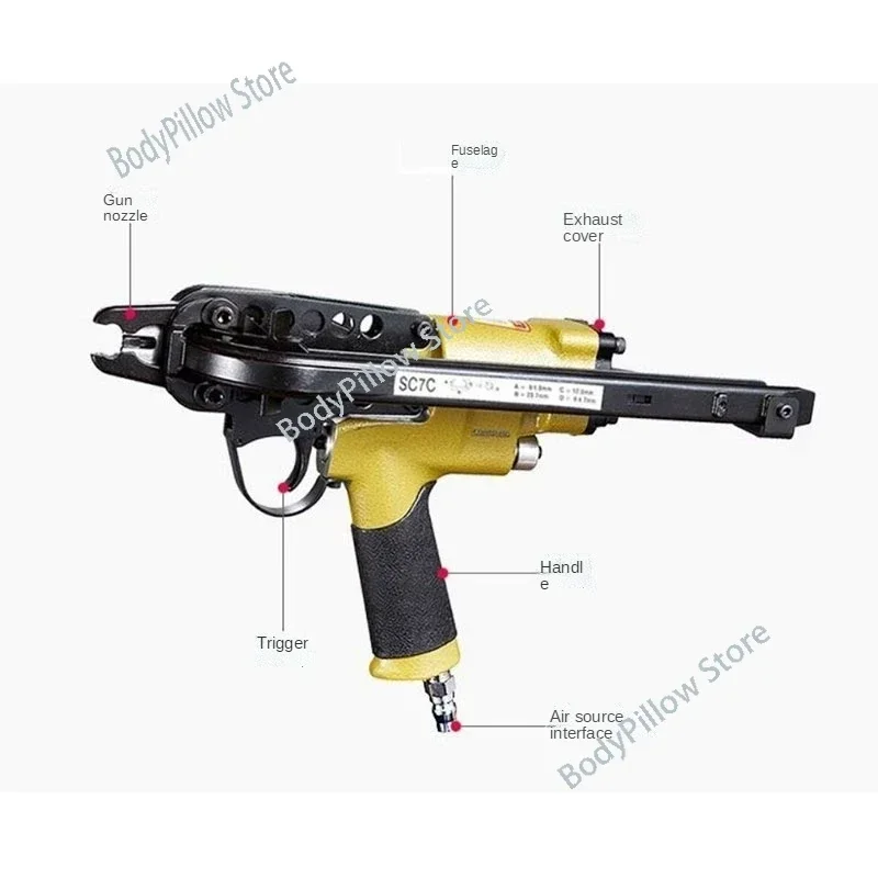 Top Quality Tyre SC7E/760C C Ring Pliers Tool Air C-type machine Nailer pneumatic nail gun