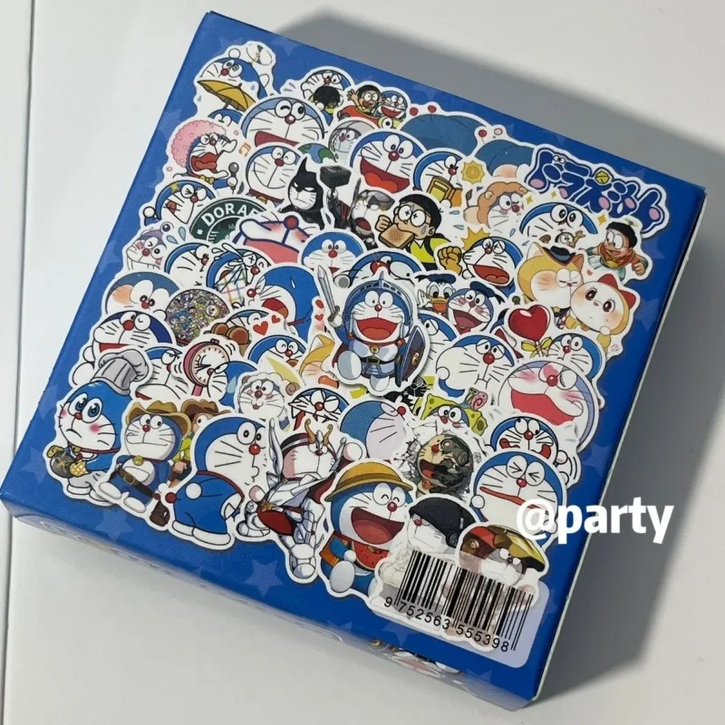 Doraemon Kawaii Doraemon Blue Fatty Fat Tiger Shizuka Nobita Waterproof Sticker Cute Handbook Decorative Sticker Gift Wholesale