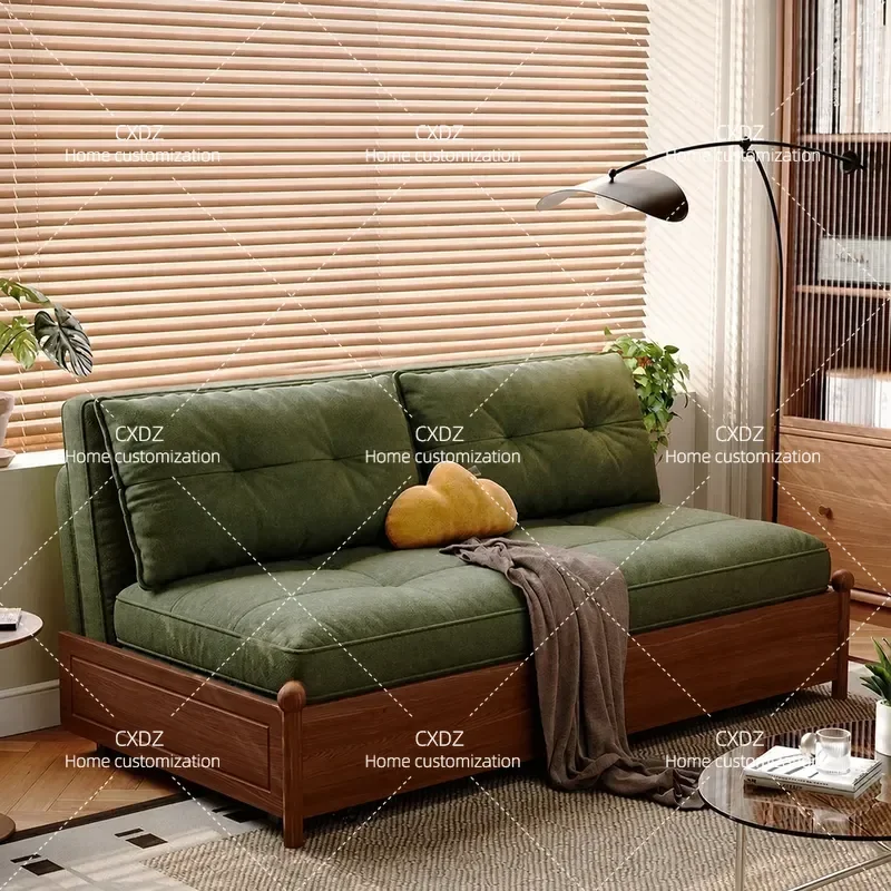 Foldable Retractable Sofa Bed Thickened Dual Purpose Folding Bed for Study Rental House Wrought Iron Pull Out Bed