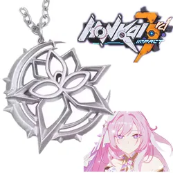 Game Honkai Impact 3 Elysia Cosplay 3D Alloy Necklace Unisex Choker Chain Hip Hop Props