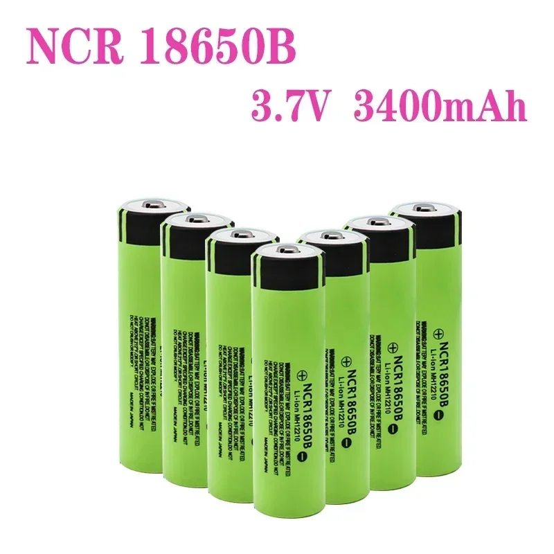 original 100% NCR 18650b 3.7v 3400mah batterie au lithium rechargeable pour lampe de poche Panasonic, nouveau 18650