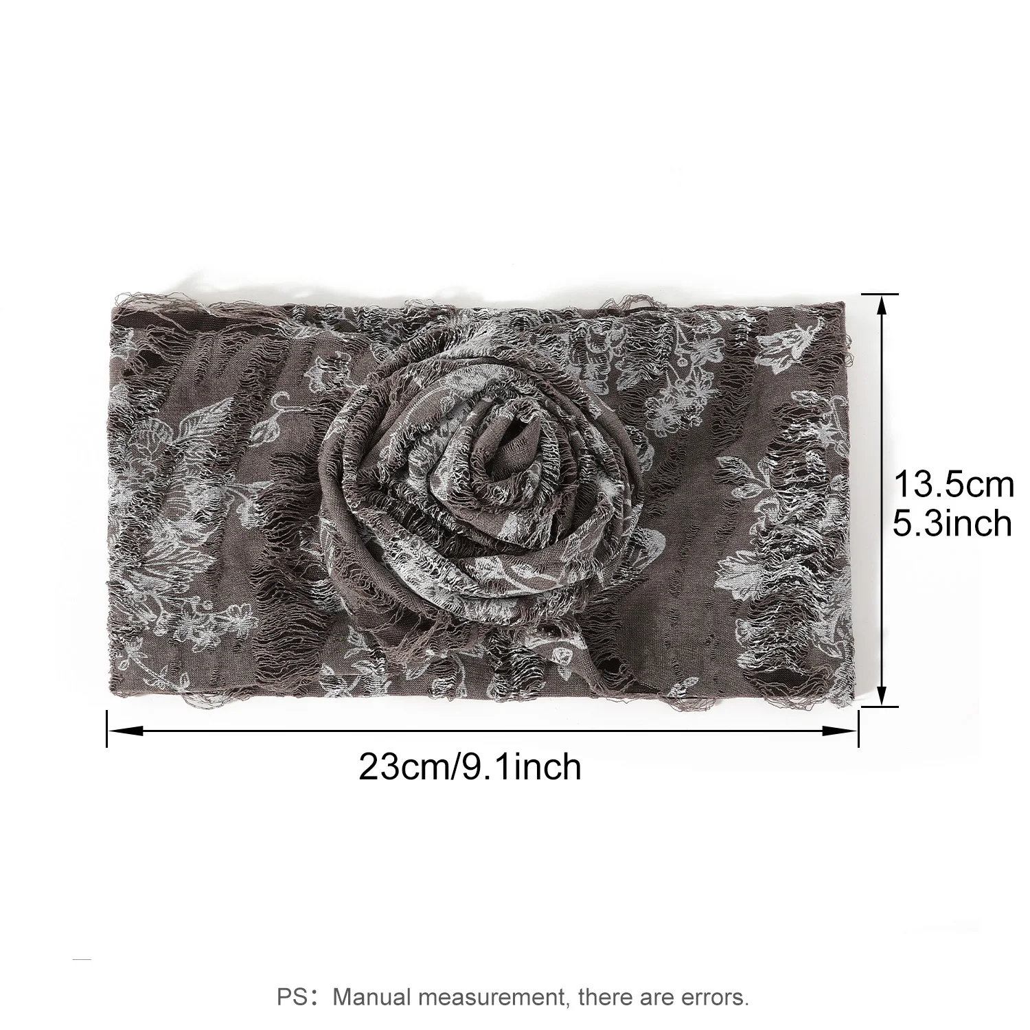 Big Flower Hairband Boho Flower Bandana Turban Wrap Women Hair Accessories African Women Elastic Headwear Chemo Headband