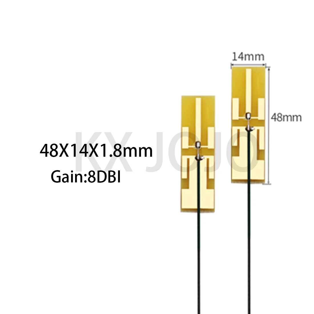 Built-in PCB Antenna 2pcs 2.4G 5.8G Dual-frequency WIFI Module Omni Directional High-gain Antenna IPEX/Soldering Bluetooth