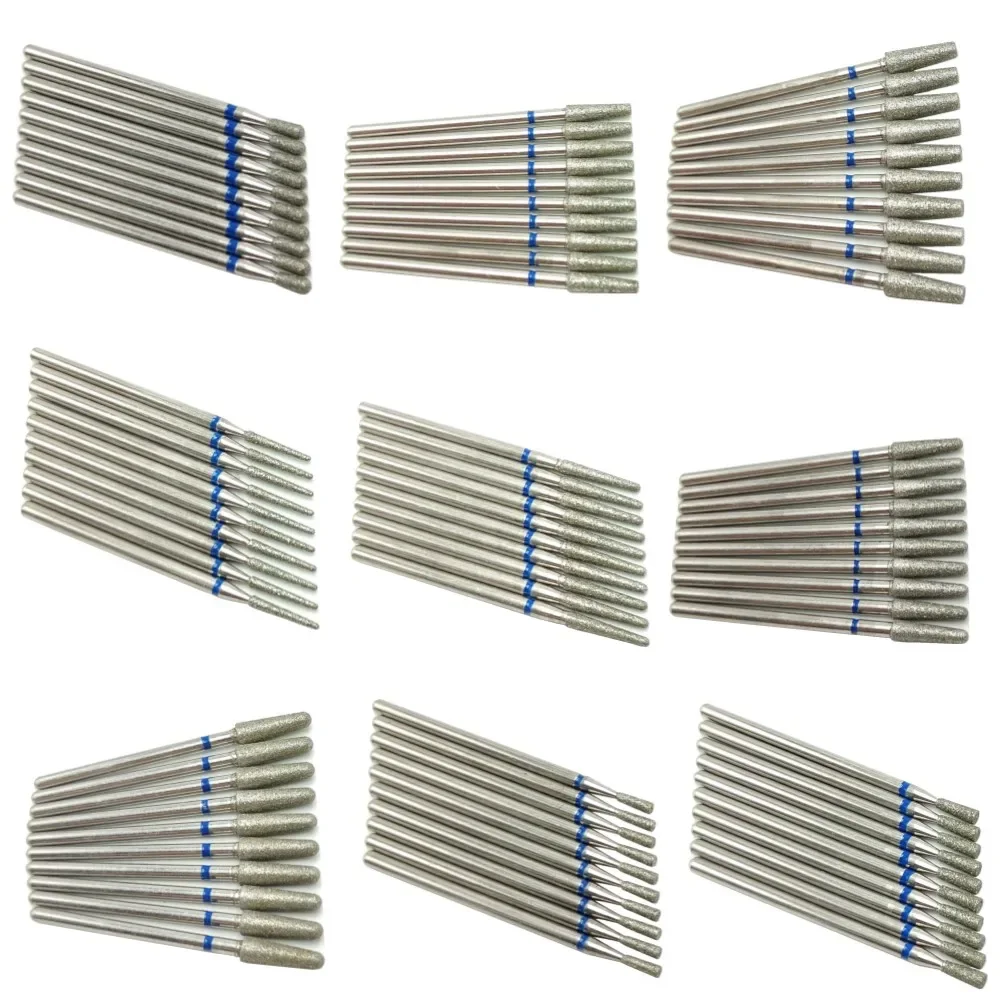 10pcsSet الماس مسمار مثقاب الخشب الروتري قواطع الطحن الكهربائية ل باديكير مانيكير الملفات إهاب لدغ مسمار أدوات اكسسوارات #6