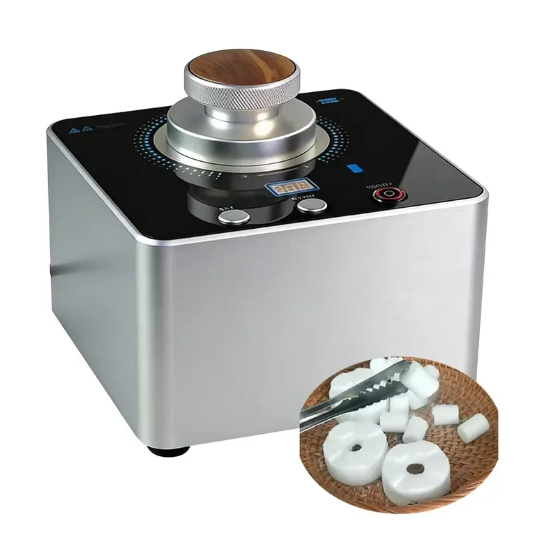 Small industrial dry ice machine, cylindrical, automatic, high productivity, customizable output, with 304 stainless steel