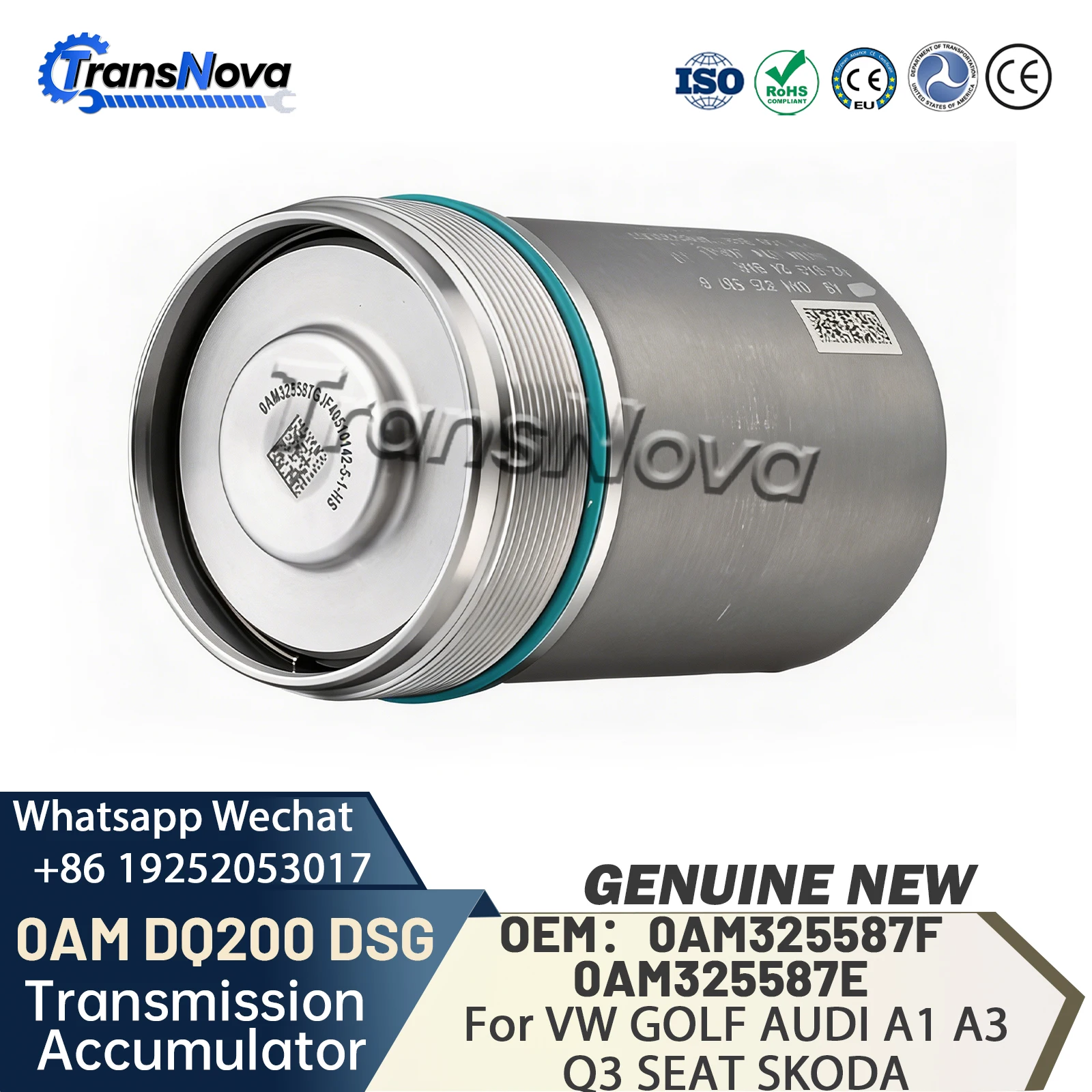 Genuine NEW 0AM DQ200 DSG 7 Auto Transmission Valve Body Accumulator 0AM325587F 0AM325587E For VW GOLF AUDI A1 A3 Q3 SEAT SKODA