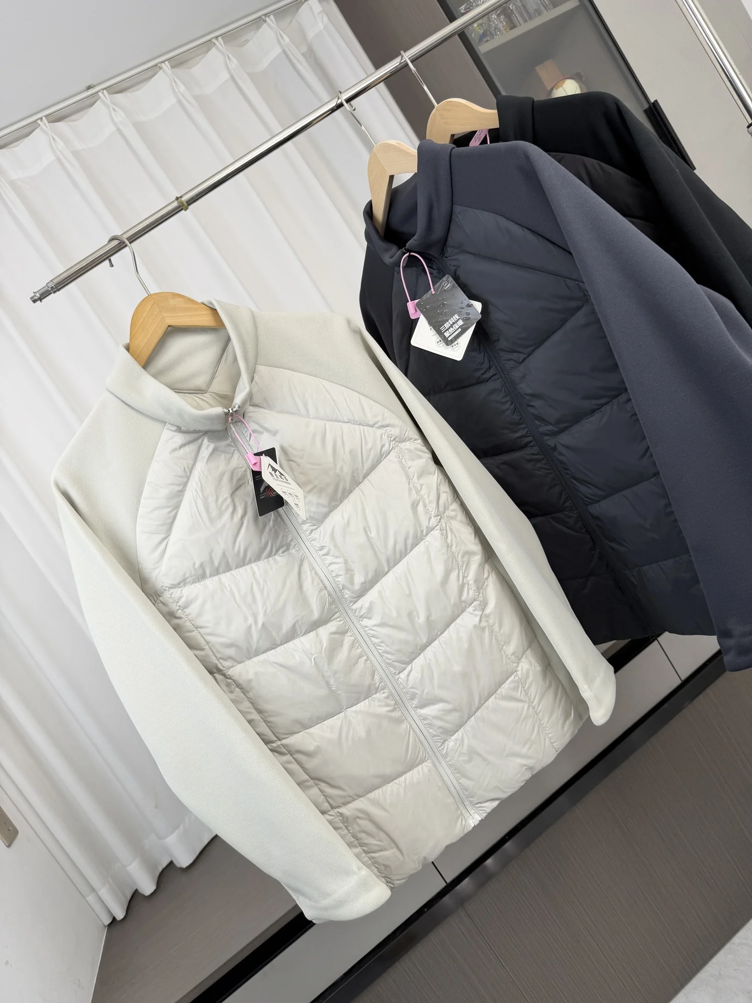 High Quality 90 Duck down Jacket Men's Outdoor Autumn Winter Stand Collar Three-Proof Splicing Warmth Fashionable Regular Fit