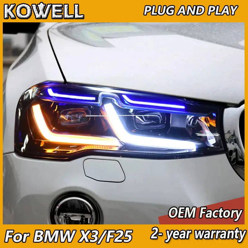 

Car Styling for BMW X3 F25 Head Light 2010-2017 X4 F26 Headlight DRL Turn Signal High Beam Projector Lens