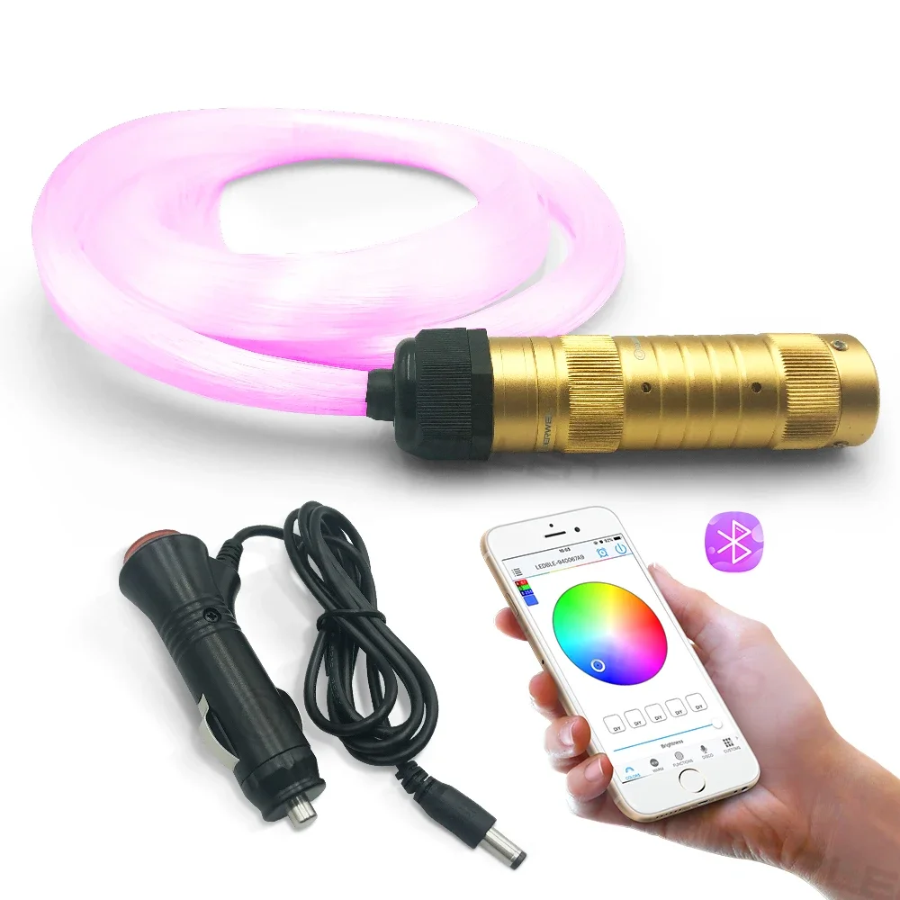 Smart APP control Optic Fiber Lights Kit RGBW Starry Sky Effect Ceiling Light Optical Fiber Cable available Car Decoration