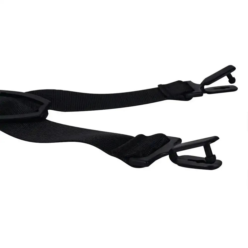 جديد النايلون Y على شكل خوذة حزام الذقن قابل للإزالة قابل للتعديل خوذة أمان مشبك قبعة سوداء حزام الذقن خوذة الملحقات