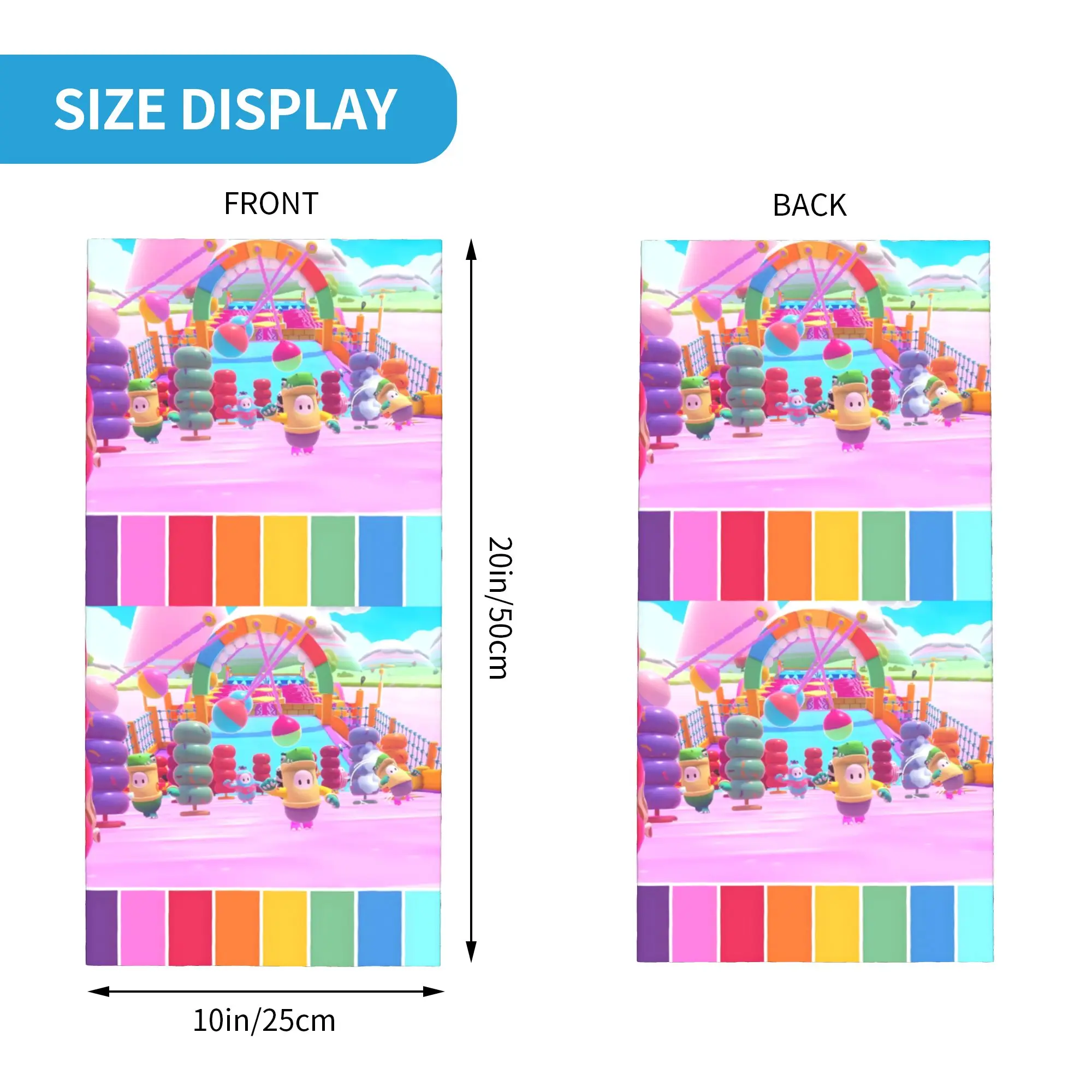مخصص سقوط الرجال لعبة فيديو باندانا الرقبة الجراب الأشعة فوق البنفسجية حماية الوجه وشاح غطاء الرجال النساء معركة رويال أغطية الرأس أنبوب بالاكلافا #2