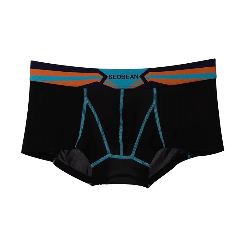 

SEOBEAN Men's Translucent Nylon Boxer Briefs Underwear New Style Comfortable Fit Breathable Sexy Underwear