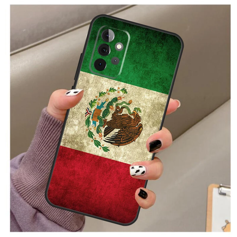 Mexican Pride Eagle Flag Case For Samsung Galaxy A54 A34 A24 A14 A53 A33 A23 A13 A52 A32 A22 A12 A71 A51 A15 A25