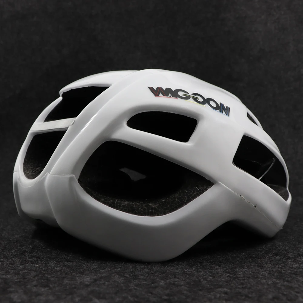 Casco da corsa per bicicletta Aero bianco casco da bici da strada di alta qualità all\'aperto ciclismo sport Mtb caschi di protezione di sicurezza M