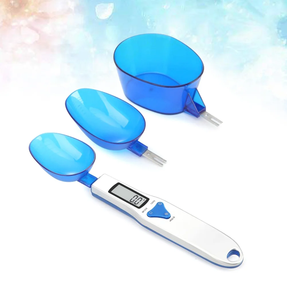 

Digital Kitchen 300G 0.1G Powered Mini Plastic Spoon Replaceable Heads Lcd Screen Household Measuring For Baking