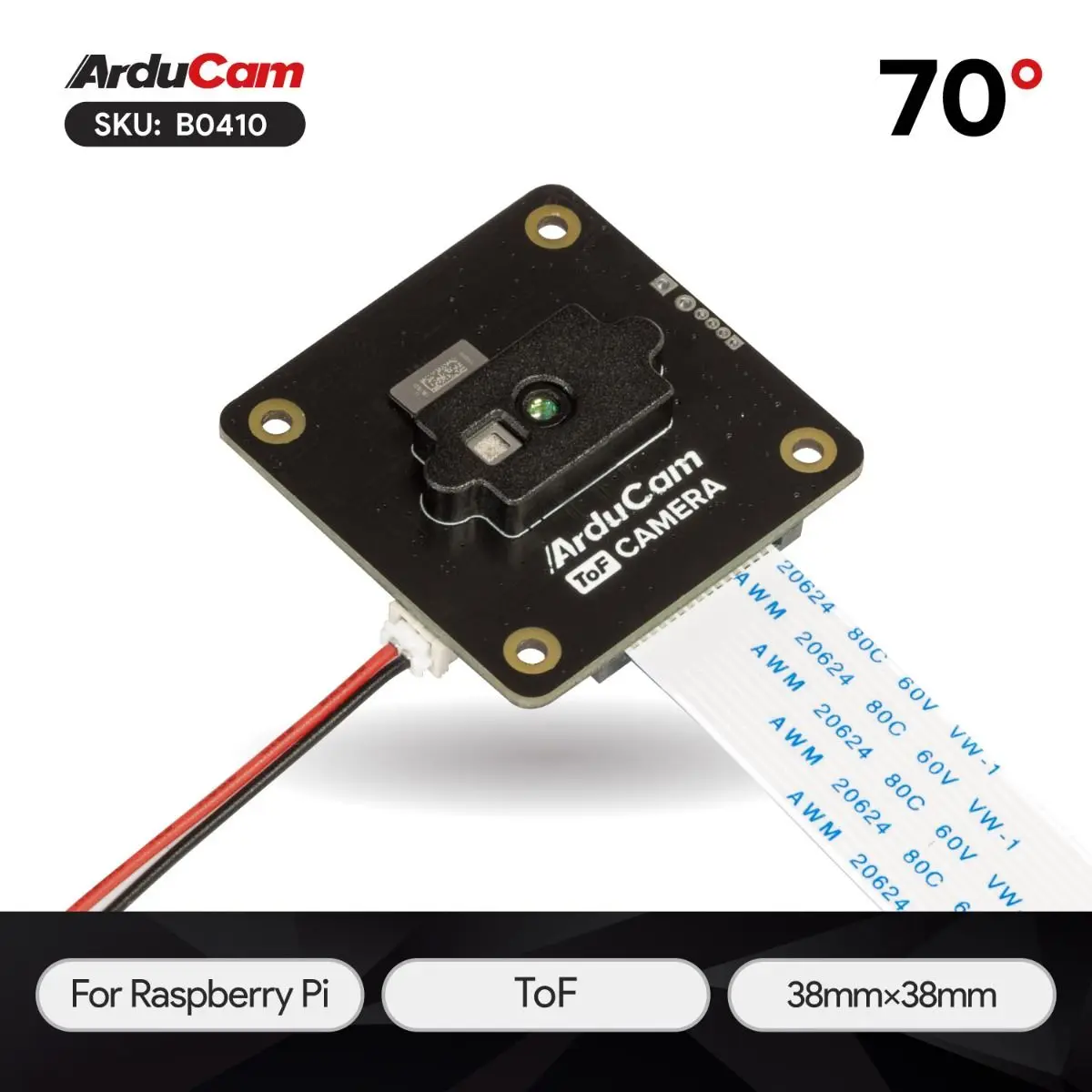 Arducam Time of Flight Camera for Raspberry Pi