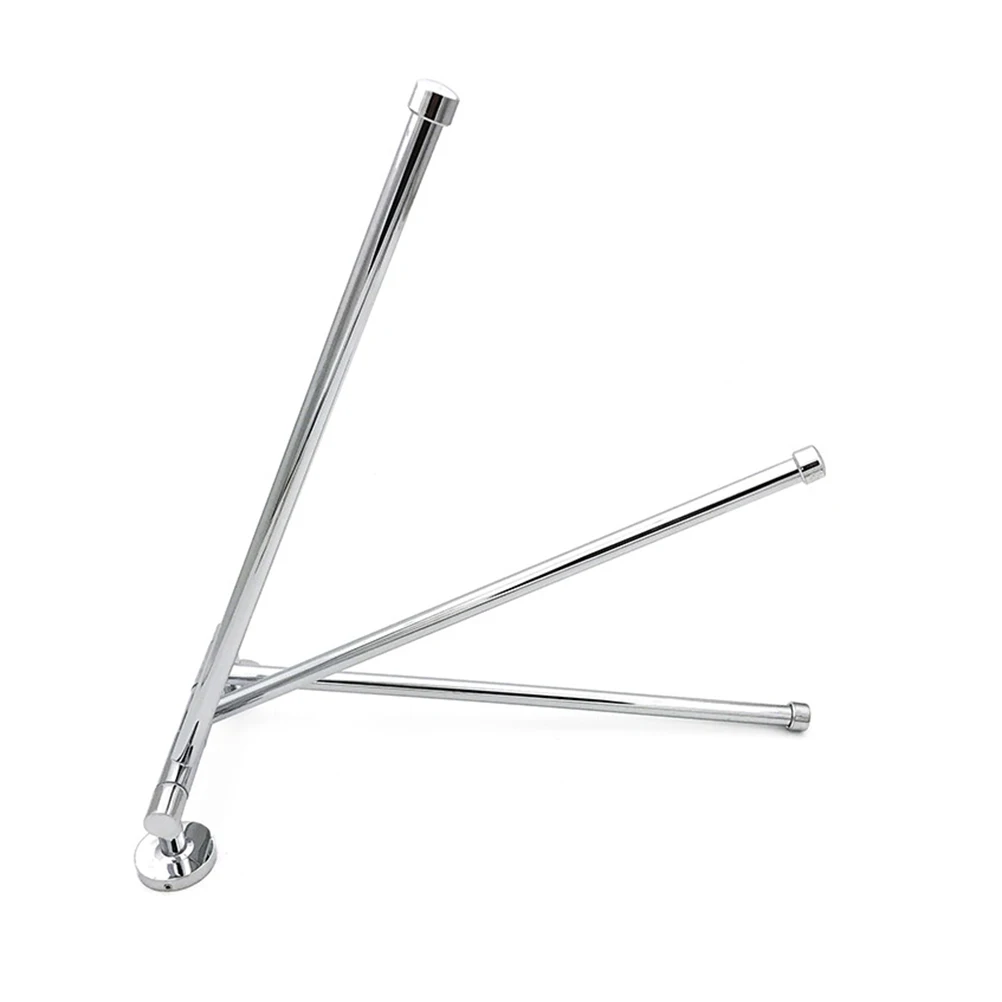 

360 Degree Swivel Bath Towel Rod Rack ganizer Holder Space Saver Waterproof Adjustable Stainless Steel Bathroom Accessories