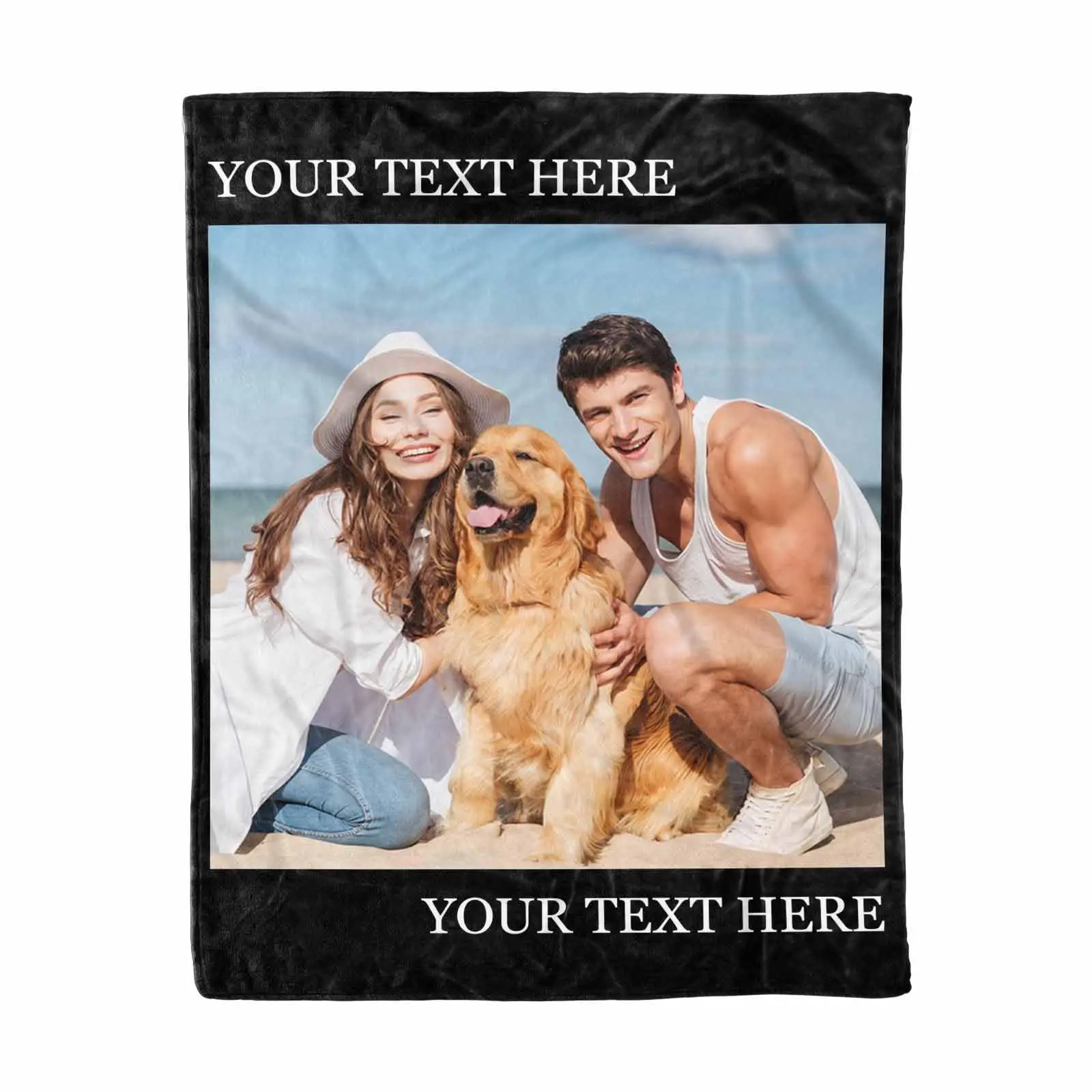 Customized Blankets with Photos,1 Photos Custom Blanket Customized Gifts Gifts for Mom Dad Couple Girlfriend Boyfriend Wife