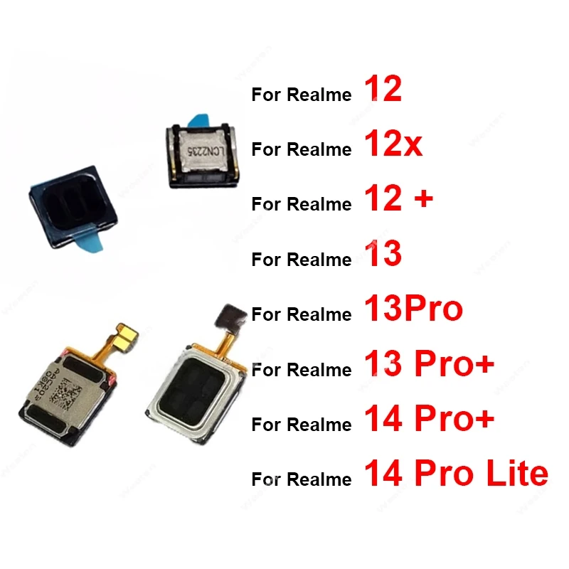

Earpiece Speaker For Realme 11 12 12X 12 Lite 13 14 Pro Plus Lite 4G 5G Earpiece Speaker Flex Cable Sound Receiver Repair Parts
