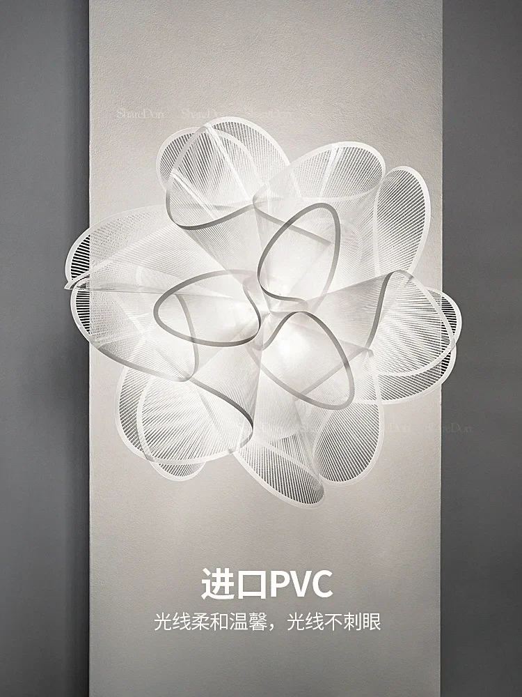 

Swan bedroom ceiling lamp, personalized room Nordic designer Internet celebrity petals