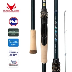 PURELURE DANCE S822H ML H Spinning Rod For Bass High Carbon Long Throwing Fishing Rod In FUJI Accessories, Plus Spinning Reel