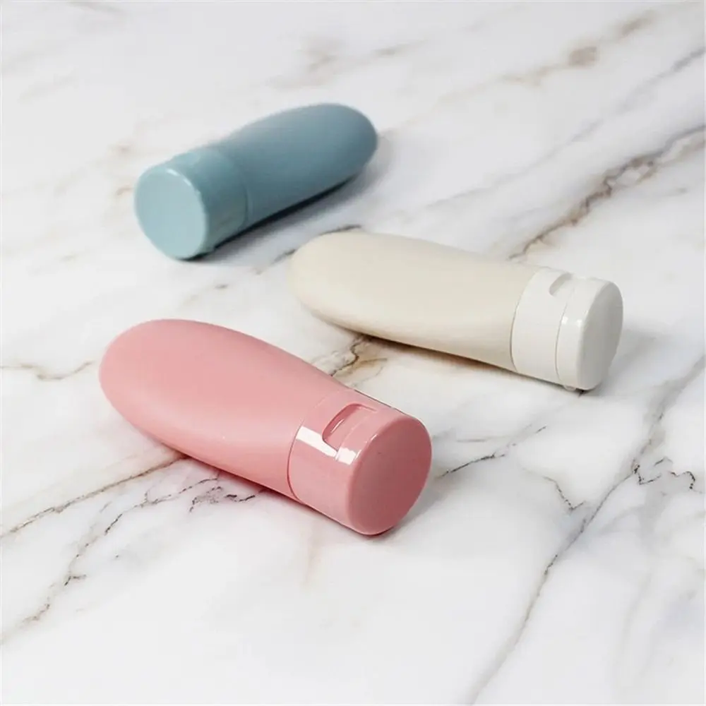 3Pcs/Set Nordic Style Squeeze Hotel Shampoo Dispensing Bottle Refillable Container Travel Bottle Portable