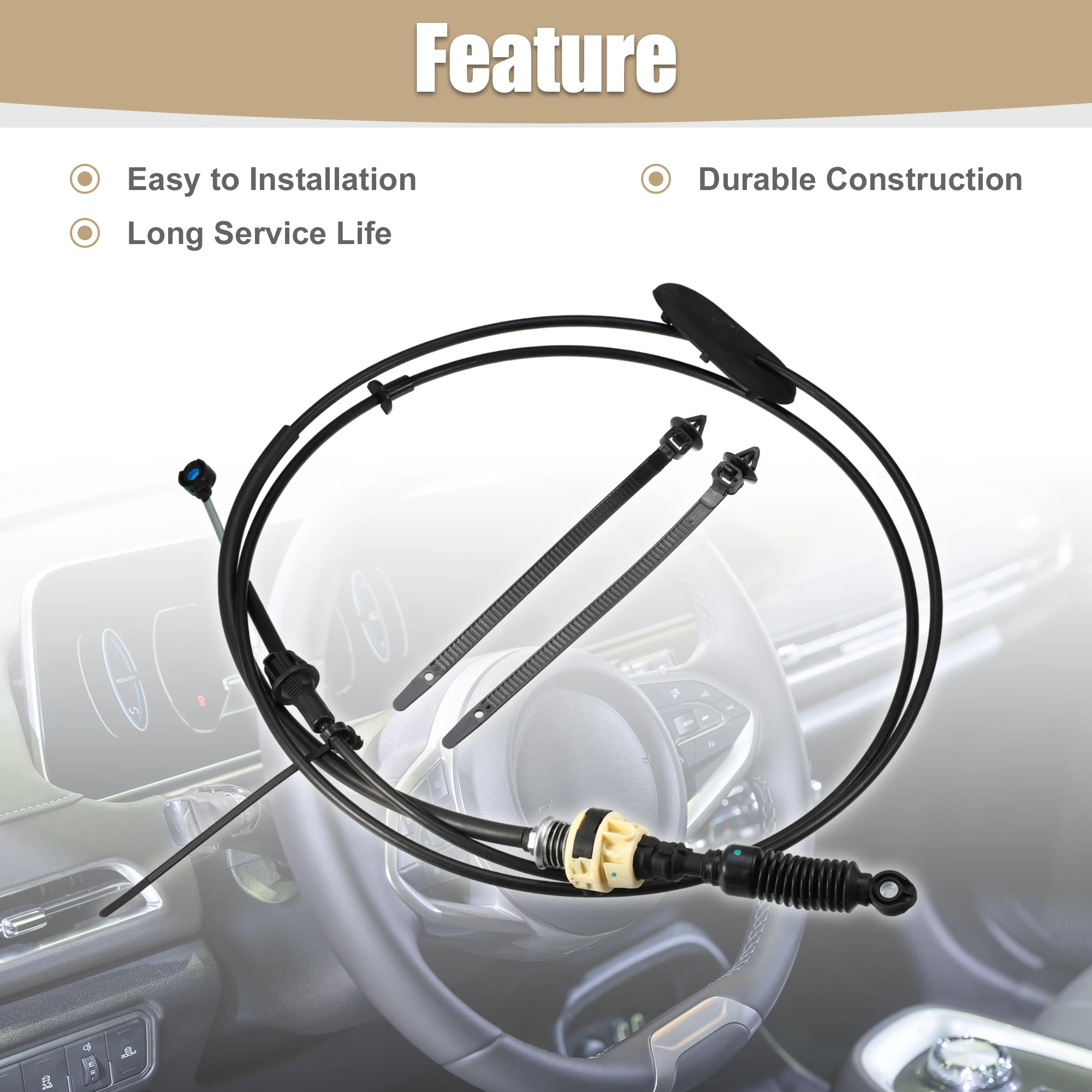 X Autohaux Automatic Transmission Shifter Cable for Chevy Blazer 1998-2005 for Chevy S10 1998-2003 for Chevy Sonoma 1998-2003