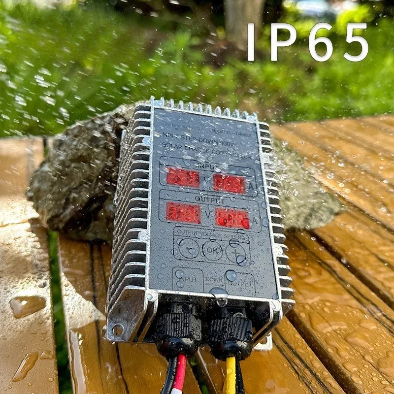 MPPT Buck Solar Charge Controller 10-30V Adjustable, LCD Display Regulator for LiFePO4 & Lead Acid Battery
