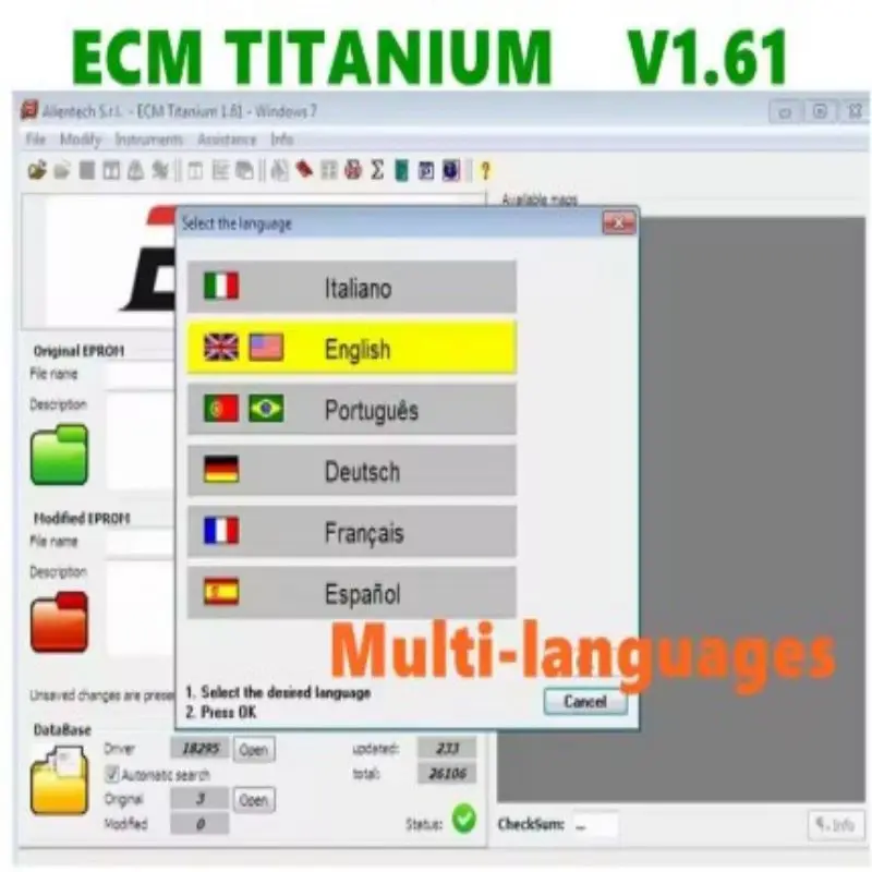 

2025 is hot! ECM TITANIUM 1.61 with 26000 + ECM 18259 controller + IMMO V1.2 EDC Service Tool Drivers Auto Repair Software PIN C
