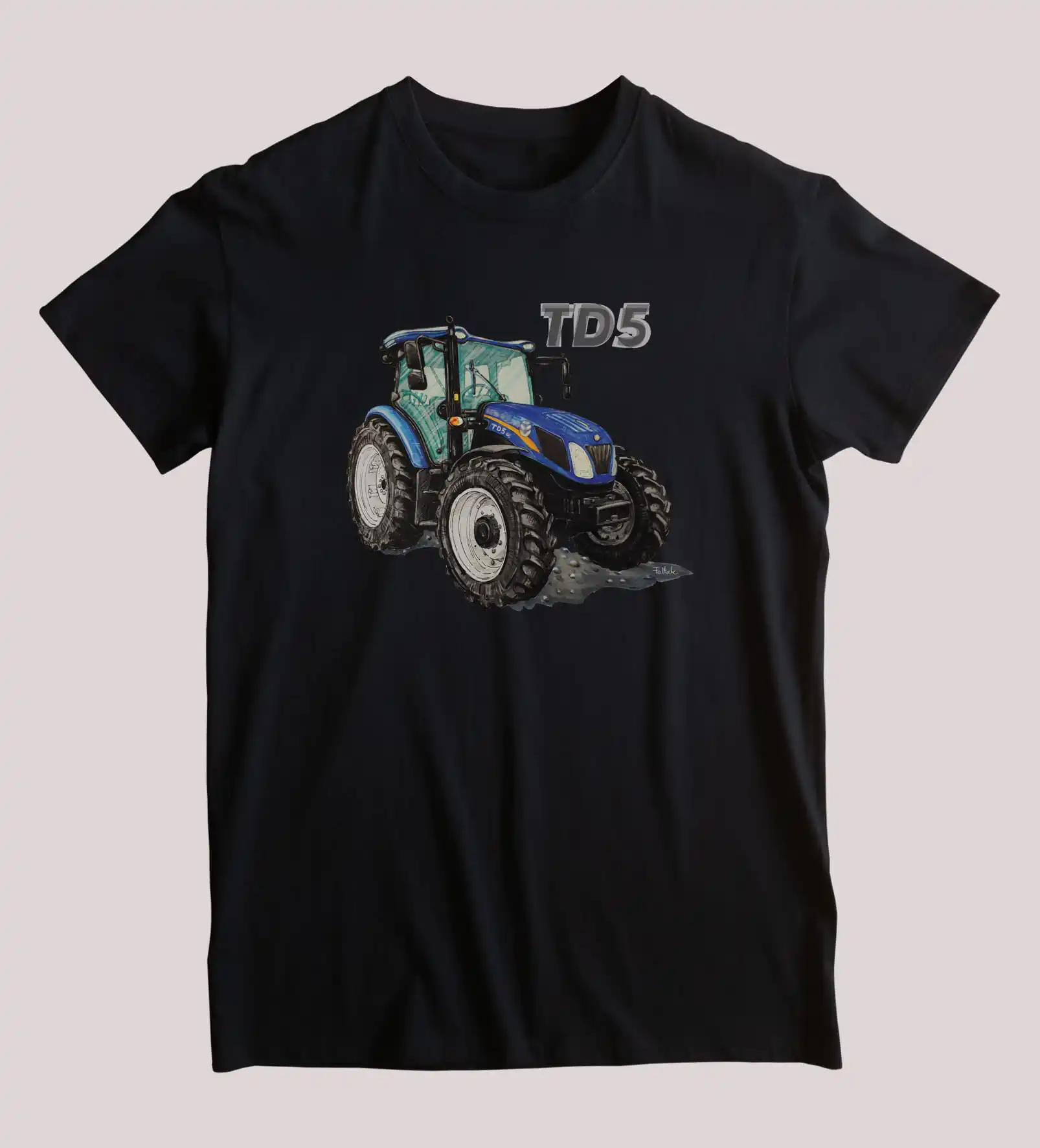 American Built TD5 Tractor T-Shirt. Summer Cotton Short Sleeve O-Neck Mens T Shirt New S-3XL