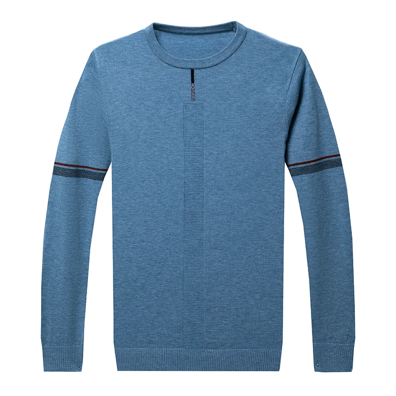 Top Quality Premium Knit Men Pullover Sweater Jumper Textured Detailing Lightweight Breathable Round Neck Design